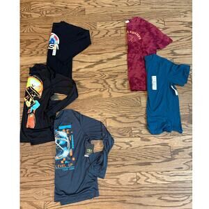 Boys XL Lot Long Sleeve Shirts T Shirt And Button Down Graphic Print Cotton New